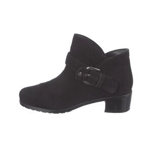 Stuart Weitzman Suede Ankle Moto Boots
